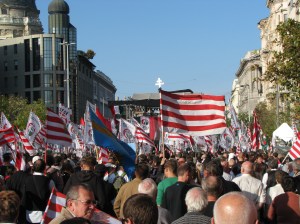 Jobbik rally on Deák Square