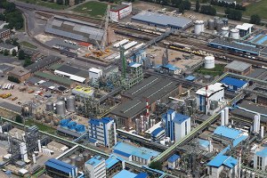 The BorsodChem chemical factory. 