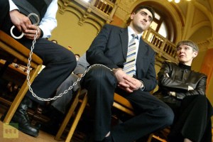 Ramil Safarov during his murder trial in Budapest. 