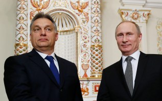 Orbán and Putin seal the Paks Nuclear Power Plant deal at the Russian president's residence near Moscow on January 14, 2014. 