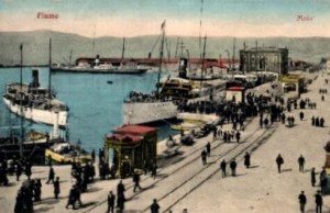 The Adriatic Sea port of Fiume. 