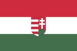 Flag of the First Hungarian Republic. 