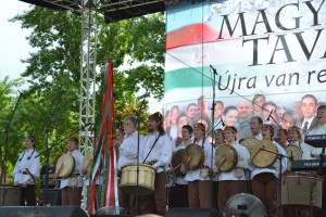 Ancient Hungarian drum ensemble. 