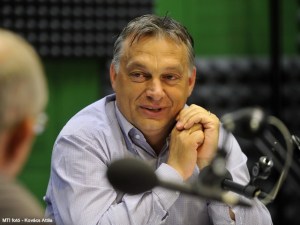 Prime Minister Orbán speaking on Kossuth Rádio on July 26, 2013. 