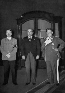 Hitler, Gömbös and Göring. 