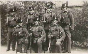 Members of Hungarian Royal Gendarmerie. 