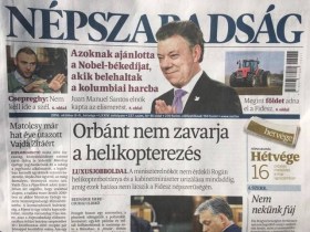 Final issue of Népszabadság (photo: mandiner.hu).