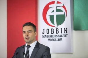 Jobbik President Gábor Vona: "I am a proud heterosexual" (photo: Magyar Narancs). 